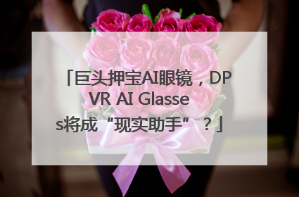 巨头押宝AI眼镜，DPVR AI Glasses将成“现实助手”？