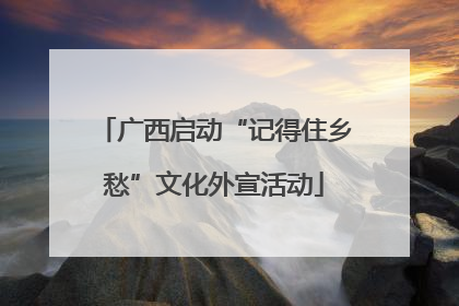 广西启动“记得住乡愁”文化外宣活动