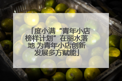 度小满“青年小店榜样计划”在丽水落地 为青年小店创新发展多方赋能