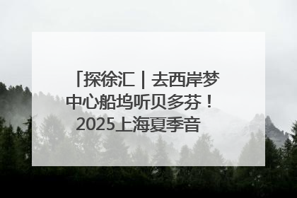 探徐汇｜去西岸梦中心船坞听贝多芬！2025上海夏季音乐节公布节目阵容