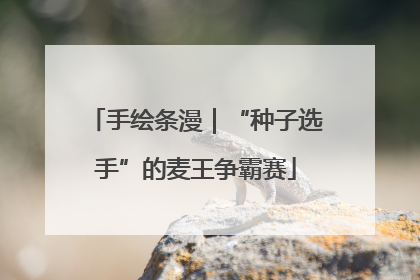 手绘条漫｜“种子选手”的麦王争霸赛