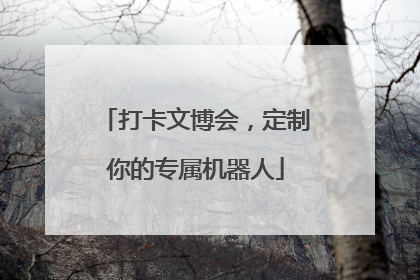 打卡文博会，定制你的专属机器人