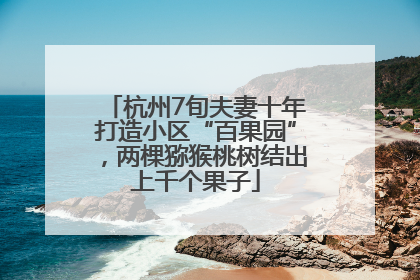 杭州7旬夫妻十年打造小区“百果园”，两棵猕猴桃树结出上千个果子
