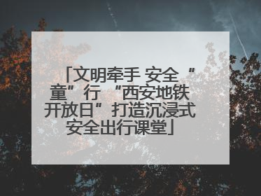 文明牵手 安全“童”行 “西安地铁开放日”打造沉浸式安全出行课堂