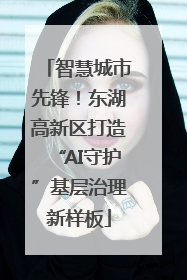 智慧城市先锋！东湖高新区打造“AI守护”基层治理新样板