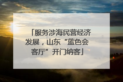 服务涉海民营经济发展，山东“蓝色会客厅”开门纳客