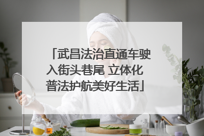 武昌法治直通车驶入街头巷尾 立体化普法护航美好生活