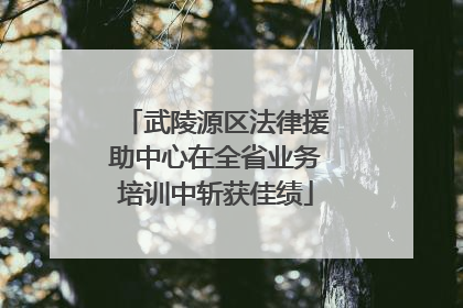 武陵源区法律援助中心在全省业务培训中斩获佳绩