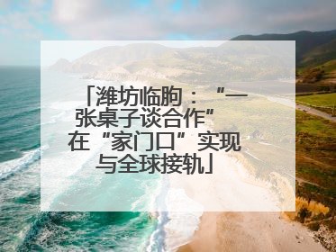 潍坊临朐：“一张桌子谈合作” 在“家门口”实现与全球接轨