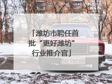 潍坊市聘任首批“更好潍坊”行业推介官