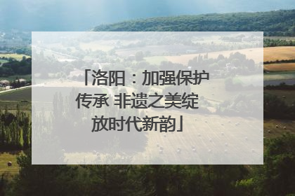 洛阳：加强保护传承 非遗之美绽放时代新韵
