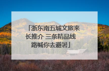浙东南五城文旅来长推介 三条精品线路喊你去避暑