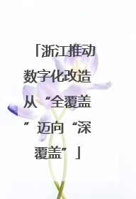浙江推动数字化改造从“全覆盖”迈向“深覆盖”