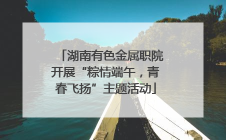 湖南有色金属职院开展“粽情端午，青春飞扬”主题活动