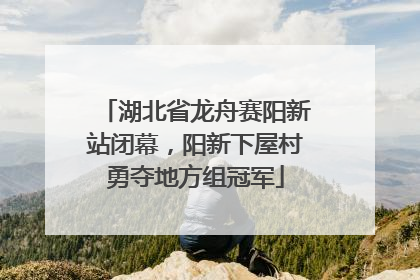 湖北省龙舟赛阳新站闭幕，阳新下屋村勇夺地方组冠军