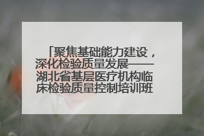 聚焦基础能力建设，深化检验质量发展——湖北省基层医疗机构临床检验质量控制培训班（孝感站）成功举办