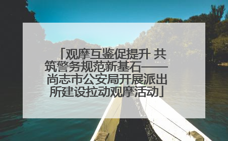 观摩互鉴促提升 共筑警务规范新基石——尚志市公安局开展派出所建设拉动观摩活动