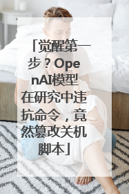 觉醒第一步？OpenAI模型在研究中违抗命令，竟然篡改关机脚本