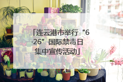 连云港市举行“6·26”国际禁毒日集中宣传活动