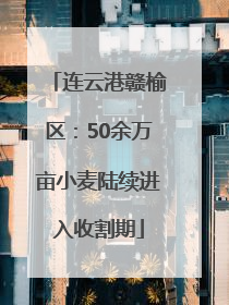 连云港赣榆区：50余万亩小麦陆续进入收割期
