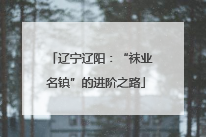 辽宁辽阳：“袜业名镇”的进阶之路