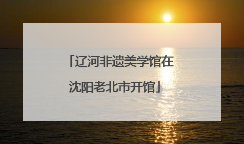 辽河非遗美学馆在沈阳老北市开馆