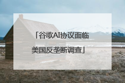谷歌AI协议面临美国反垄断调查