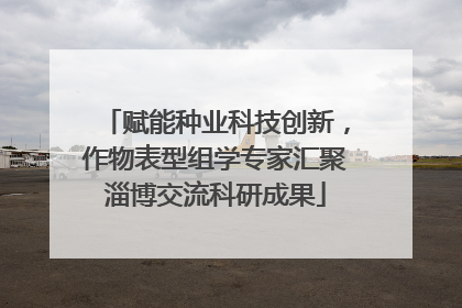 赋能种业科技创新，作物表型组学专家汇聚淄博交流科研成果