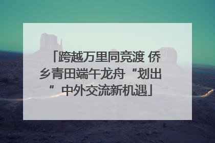 跨越万里同竞渡 侨乡青田端午龙舟“划出”中外交流新机遇