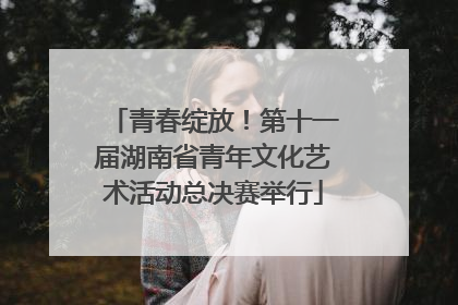 青春绽放！第十一届湖南省青年文化艺术活动总决赛举行