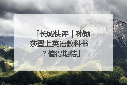 长城快评｜孙颖莎登上英语教科书？值得期待