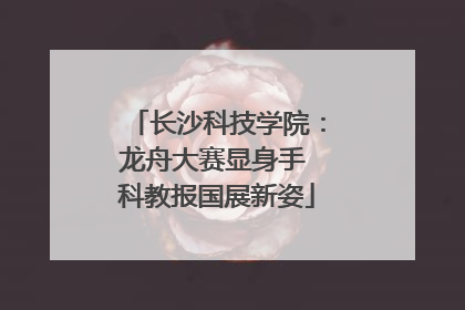 长沙科技学院：龙舟大赛显身手 科教报国展新姿