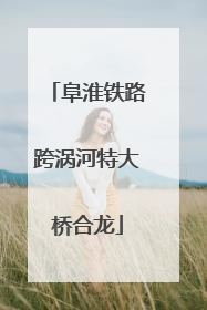 阜淮铁路跨涡河特大桥合龙