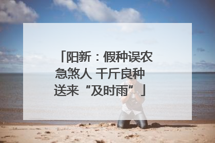 阳新：假种误农急煞人 千斤良种送来“及时雨”