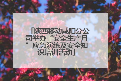 陕西移动咸阳分公司举办“安全生产月”应急演练及安全知识培训活动