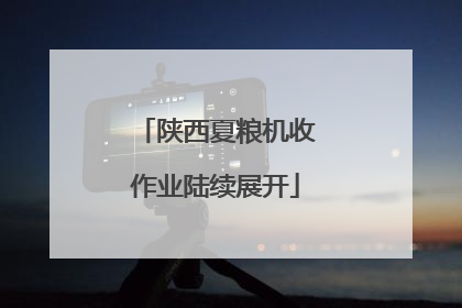陕西夏粮机收作业陆续展开