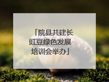 院县共建长豇豆绿色发展培训会举办