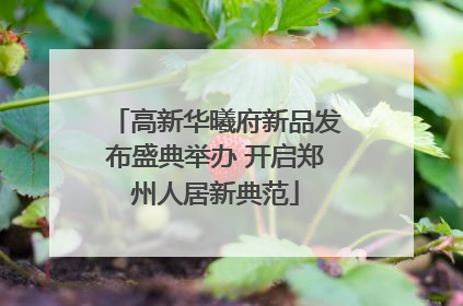 高新华曦府新品发布盛典举办 开启郑州人居新典范