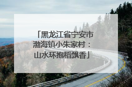黑龙江省宁安市渤海镇小朱家村：山水环抱稻飘香
