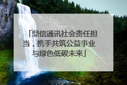 鼎信通讯社会责任担当，携手共筑公益事业与绿色低碳未来