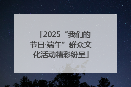 2025“我们的节日·端午”群众文化活动精彩纷呈