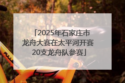 2025年石家庄市龙舟大赛在太平河开赛 20支龙舟队参赛
