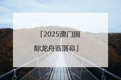 2025澳门国际龙舟赛落幕