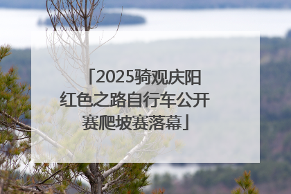 2025骑观庆阳红色之路自行车公开赛爬坡赛落幕