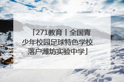 271教育丨全国青少年校园足球特色学校落户潍坊实验中学