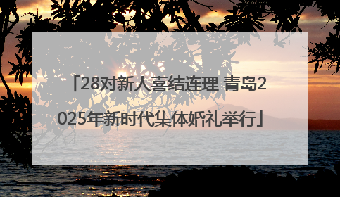 28对新人喜结连理 青岛2025年新时代集体婚礼举行