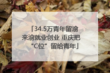 34.5万青年留渝来渝就业创业 重庆把“C位”留给青年
