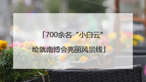 700余名“小白云”绘就南博会亮丽风景线