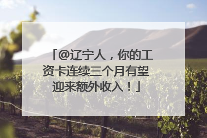 @辽宁人，你的工资卡连续三个月有望迎来额外收入！